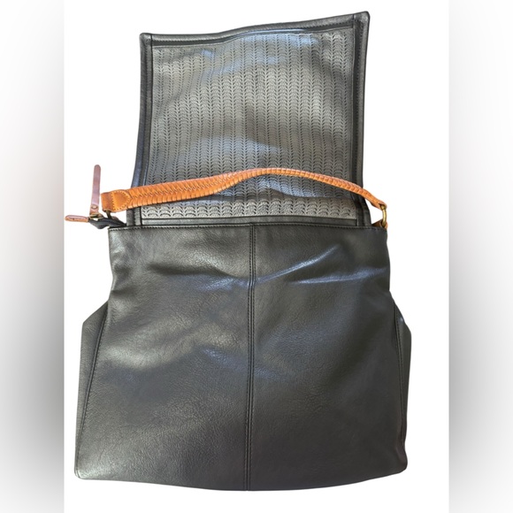 Free People Golden Valley Vegan Messenger Black - Picture 4 of 6